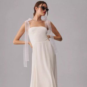 Reformation white midi dress
